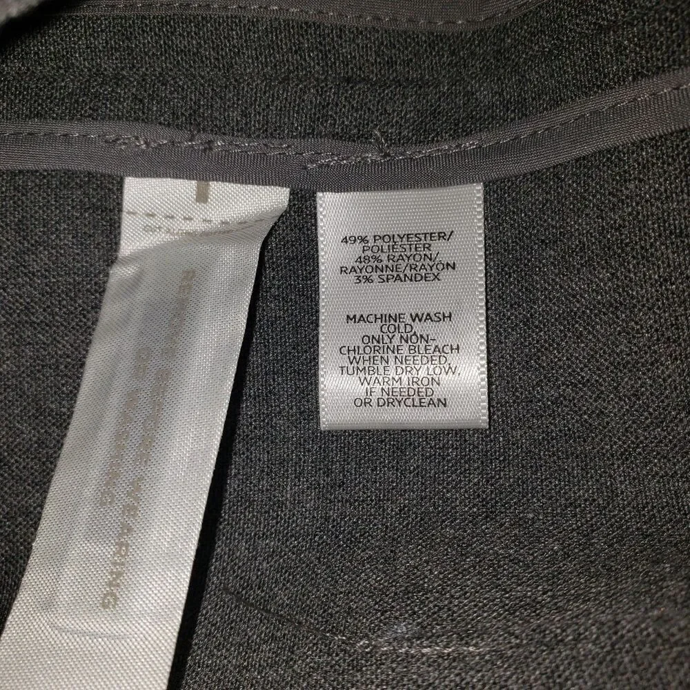 LOFT Gray Straight Skirt Work Office Business Professional Womens Size 10